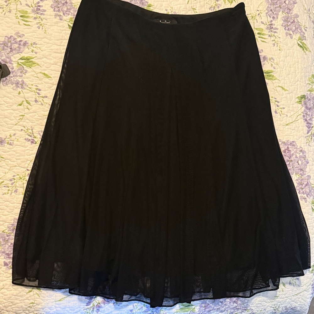 ECI Black A-Line Women's Skirt